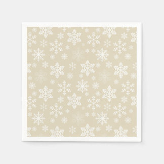 Gold Snowflakes Paper Napkin Servet