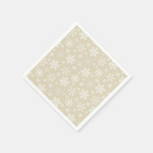 Gold Snowflakes Paper Napkin Servet (Hoek)