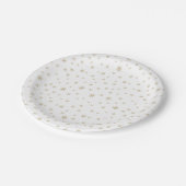 Gold Snowflakes Patroon Papier Bord (Gekanteld)