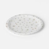 Gold Snowflakes Patroon Papier Bord (Gekanteld)