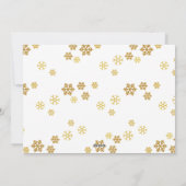 Gold Snowflakes Prettige feestdagen Fotokaart Feestdagenkaart (Achterkant)