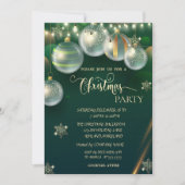 Gold Snowflakes, zogenaamde groene kerst Kaart (Voorkant)