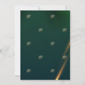 Gold Snowflakes, zogenaamde groene kerst Kaart (Achterkant)