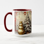 Gold Snowman Christmas Tree Holiday Mug Mok (Links)