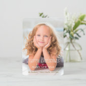 Gold Snowman Scribble-fotokerstkaart Feestdagenkaart (Staand voorkant)