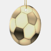 Gold Soccer | Football Sport Gift Keramisch Ornament (Rechts)