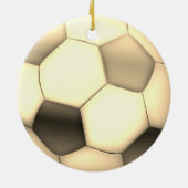 Gold Soccer | Football Sport Gift Keramisch Ornament (Achterkant)