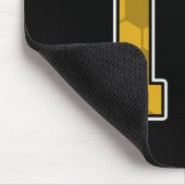 Gold Soccer Pattern Number 17 Jersey Player Unifor Muismat (Hoek)