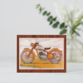  Gold Socovel-motorfiets afdrukken Briefkaart (Staand voorkant)