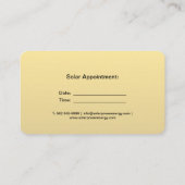 Gold Soft Metallic Shine Rounded Visitekaartje (Achterkant)