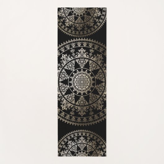 Gold Solar Mandala Yoga Mat | Aangepaste kleur (Voorkant)