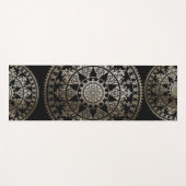 Gold Solar Mandala Yoga Mat | Aangepaste kleur (Voorkant (horizontaal))