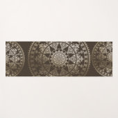 Gold Solar Mandala Yoga Mat | Aangepaste kleur (Voorkant (horizontaal))