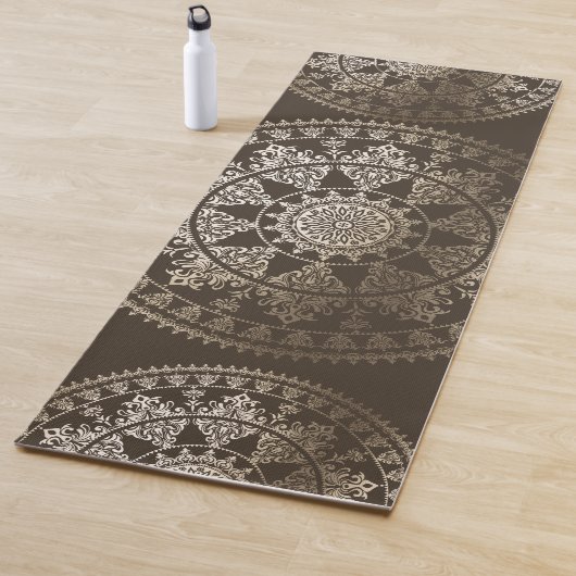 Gold Solar Mandala Yoga Mat | Aangepaste kleur (In situ)