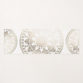 Gold Solar Mandala Yoga Mat | Aangepaste kleur (Voorkant (horizontaal))