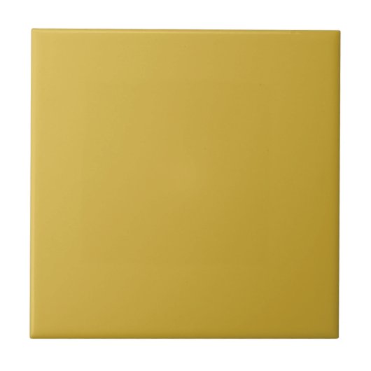 Gold Solid Color Tile Tegeltje (Voorkant)