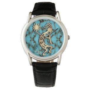Gold Southwest Kokopelli Watch Horloge