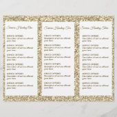 Gold Spa, Massage, Haarstylist-menu & prijsstellin Flyer (Achterkant)