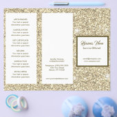 Gold Spa, Massage, Haarstylist-menu & prijsstellin Flyer (Enkel)