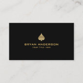 Gold Spade Symbol Visitekaartje (Voorkant)