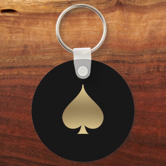 Gold Spade-symbool Sleutelhanger (Voorkant)