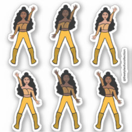 Gold Spark Dancer Stickers