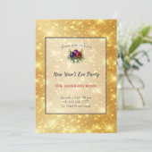 Gold Sparking Background Kaart (Staand voorkant)