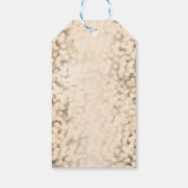 Gold Sparking Lights Glamour Party Gift Label Cadeaulabel (Achterkant)