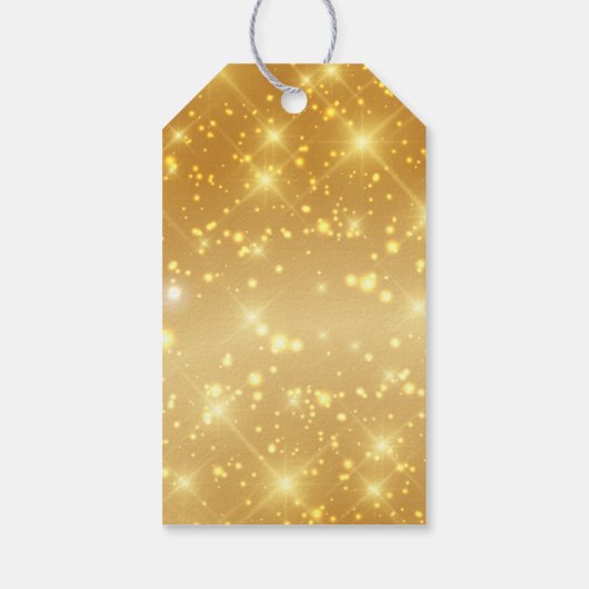 Gold Sparkle Afstuderen Foto Graduy Graduparty Cadeaulabel (Achterkant)