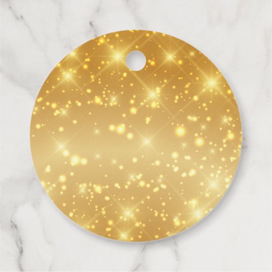 Gold Sparkle Afstuderen Hartelijk dank Bedankjes Labels (Achterkant)