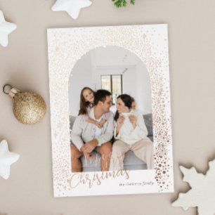 Gold Sparkle Arch Photo Folie Holiday Kaart