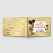 Gold Sparkle Baby shower Guestbook Gastenboek (Volledig)