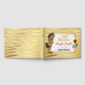 Gold Sparkle Baby shower Guestbook Gastenboek (Volledig)