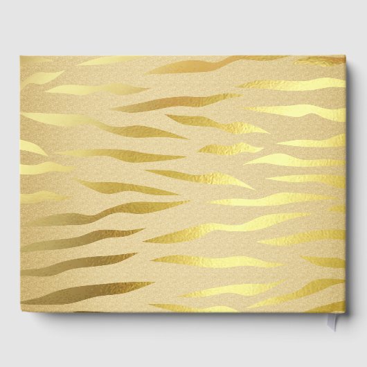 Gold Sparkle Baby shower Guestbook Gastenboek (Achterkant)