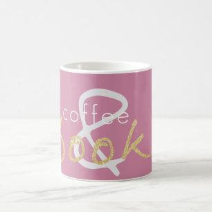 Gold Sparkle Coffee en Books Coffee Mok