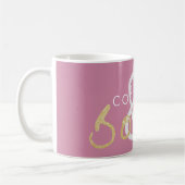 Gold Sparkle Coffee en Books Coffee Mok (Links)