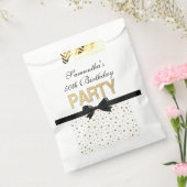 Gold Sparkle Confetti 50ste verjaardagsfeestje Bedankzakje (Gezegeld)