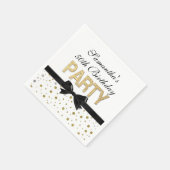 Gold Sparkle Confetti 50ste verjaardagsfeestje Servetten (Hoek)