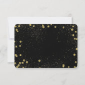 Gold Sparkle Confetti Stippen RSVP (Achterkant)