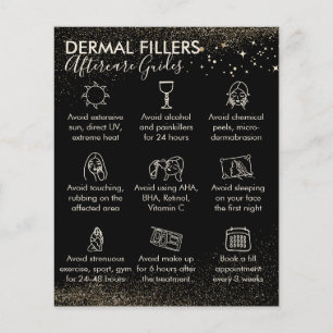 Gold Sparkle Dermal Fillers-nazorgbudget Flyer