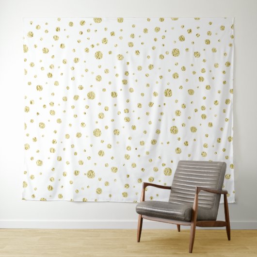 Gold Sparkle Dot Photo Background Wandkleed (In Situ (horizontaal))