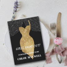 Gold Sparkle Dress Bachelorette