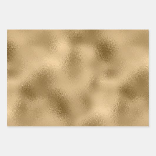 Gold Sparkle Faux Glitter Inpakpapier Vel (Voorkant 3)