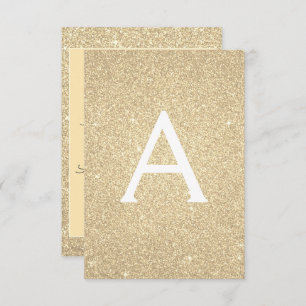 Gold Sparkle Glitter 50th Birthday Party Kaart