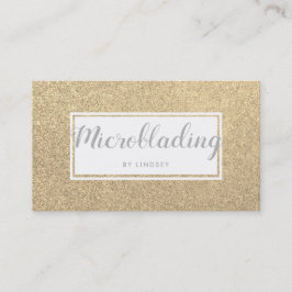 Gold Sparkle Glitter Beauty Spray Tan Salon Visitekaartje