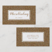 Gold Sparkle Glitter Beauty Spray Tan Salon Visitekaartje (Voorkant / Achterkant)