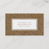 Gold Sparkle Glitter Beauty Spray Tan Salon Visitekaartje (Achterkant)