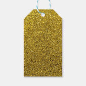 Gold Sparkle Glitter Cadeaulabel (Voorkant)