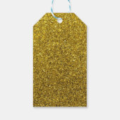 Gold Sparkle Glitter Cadeaulabel (Achterkant)