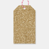 Gold Sparkle Glitter Cadeaulabel (Achterkant)